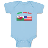 Baby Clothes Welsh American Countries Baby Bodysuits Boy & Girl Cotton
