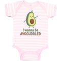 Baby Clothes I Wanna Be Avocuddled Baby Bodysuits Boy & Girl Cotton