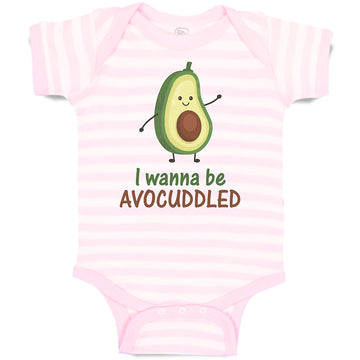 Baby Clothes I Wanna Be Avocuddled Baby Bodysuits Boy & Girl Cotton