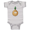 Baby Clothes Onion with Face A Food & Beverage Vegetables Baby Bodysuits Cotton