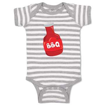 Baby Clothes Bbq Sauce Food and Beverages Condiments Baby Bodysuits Cotton