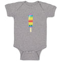 Baby Clothes Rainbow Popsicle Eyes Food and Beverages Desserts Baby Bodysuits