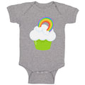 Baby Clothes St Paddy's Cupcake Rainbow Food and Beverages Cupcakes Cotton