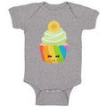 Baby Clothes Rainbow Irish Cupcake Eyes Food and Beverages Cupcakes Cotton