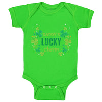 Baby Clothes Daddy's Lucky Charm St Patrick's Clover Dad Father's Day Cotton