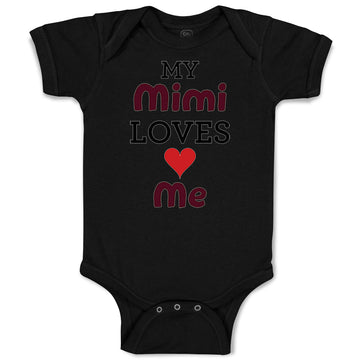 Baby Clothes My Mimi Loves Me Grandma Grandmother Baby Bodysuits Cotton