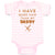 Baby Clothes I Have More Hair than My Daddy Dad Father's Day Humor Cotton