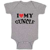 Baby Clothes I Love My Guncle Baby Bodysuits Boy & Girl Newborn Clothes Cotton