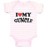 Baby Clothes I Love My Guncle Baby Bodysuits Boy & Girl Newborn Clothes Cotton