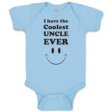 Baby Clothes I Have The Coolest Uncle Ever Baby Bodysuits Boy & Girl Cotton