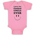 Baby Clothes I Have The Coolest Uncle Ever Baby Bodysuits Boy & Girl Cotton