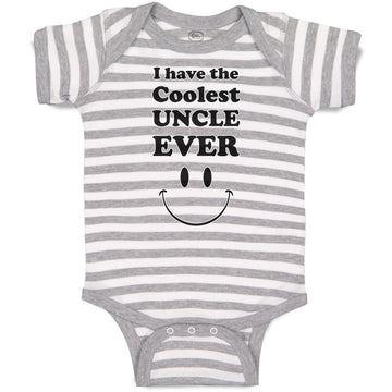 Baby Clothes I Have The Coolest Uncle Ever Baby Bodysuits Boy & Girl Cotton