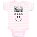 Baby Clothes I Have The Coolest Uncle Ever Baby Bodysuits Boy & Girl Cotton