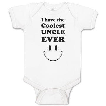 Baby Clothes I Have The Coolest Uncle Ever Baby Bodysuits Boy & Girl Cotton