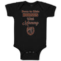 Baby Clothes Born to Ride Horses with Mommy Baby Bodysuits Boy & Girl Cotton