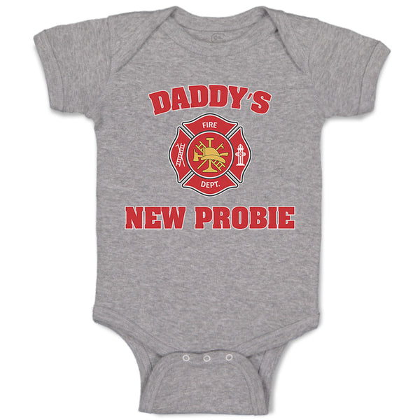 Baby Clothes Daddy's New Probie Cop Police Baby Bodysuits Boy & Girl Cotton