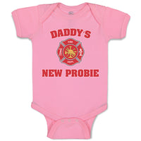 Baby Clothes Daddy's New Probie Cop Police Baby Bodysuits Boy & Girl Cotton