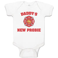 Baby Clothes Daddy's New Probie Cop Police Baby Bodysuits Boy & Girl Cotton