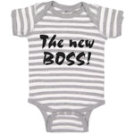 Baby Clothes The New Boss! Baby Bodysuits Boy & Girl Newborn Clothes Cotton