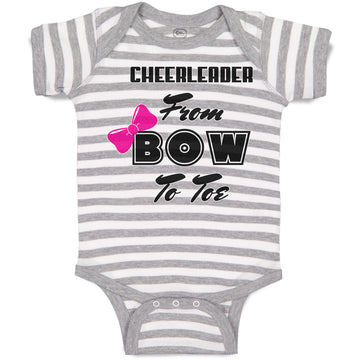 Baby Clothes Cheerleader from Bow to Toe Baby Bodysuits Boy & Girl Cotton