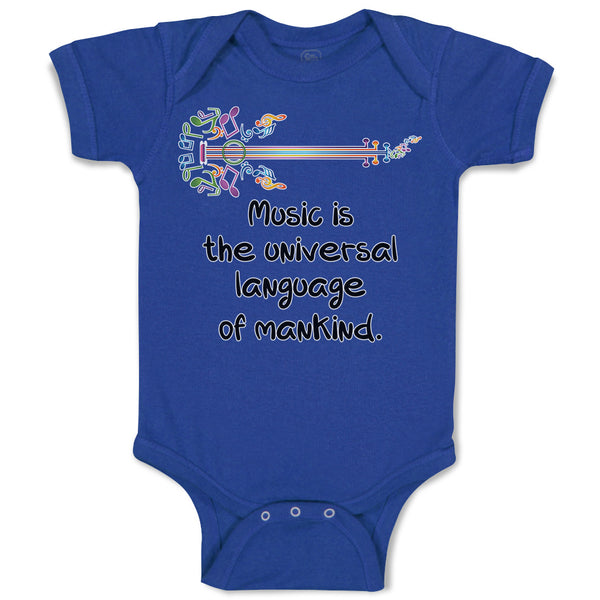 Baby Clothes Music Is The Universal Language of Mankind. Baby Bodysuits Cotton