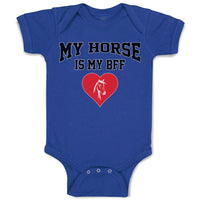 Baby Clothes My Horse Is My Bff Baby Bodysuits Boy & Girl Newborn Clothes Cotton