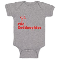 Baby Clothes The Godgaughter with Red Cross on Hand Holding Baby Bodysuits