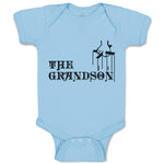 Baby Clothes The Grandson with Cross on Hand Holding Baby Bodysuits Cotton