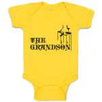 Baby Clothes The Grandson with Cross on Hand Holding Baby Bodysuits Cotton