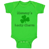 Baby Clothes Mommy's Lucky Charm Irish St Patrick's Irish Clover Style A Cotton