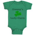 Baby Clothes Mommy's Lucky Charm Irish St Patrick's Irish Clover Style A Cotton