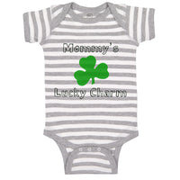 Baby Clothes Mommy's Lucky Charm Irish St Patrick's Irish Clover Style A Cotton