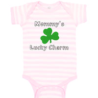 Baby Clothes Mommy's Lucky Charm Irish St Patrick's Irish Clover Style A Cotton