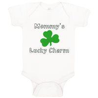 Baby Clothes Mommy's Lucky Charm Irish St Patrick's Irish Clover Style A Cotton