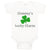 Baby Clothes Mommy's Lucky Charm Irish St Patrick's Irish Clover Style A Cotton