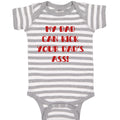 Baby Clothes My Dad Can Kick Your Dad's Ass Funny Dad Father's Day B Cotton