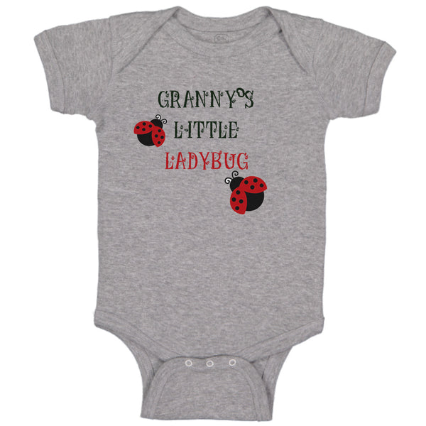 Baby Clothes Granny's Little Ladybug Grandmother Grandma Baby Bodysuits Cotton