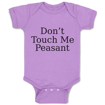 Baby Clothes Don'T Touch Me Peasant Baby Bodysuits Boy & Girl Cotton