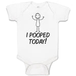 Baby Clothes I Pooped Today! Baby Bodysuits Boy & Girl Newborn Clothes Cotton