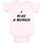Baby Clothes I Was A Bonus Baby Bodysuits Boy & Girl Newborn Clothes Cotton