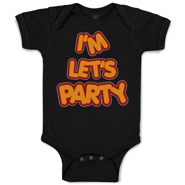 Baby Clothes I'M Let's Party Baby Bodysuits Boy & Girl Newborn Clothes Cotton