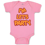 Baby Clothes I'M Let's Party Baby Bodysuits Boy & Girl Newborn Clothes Cotton