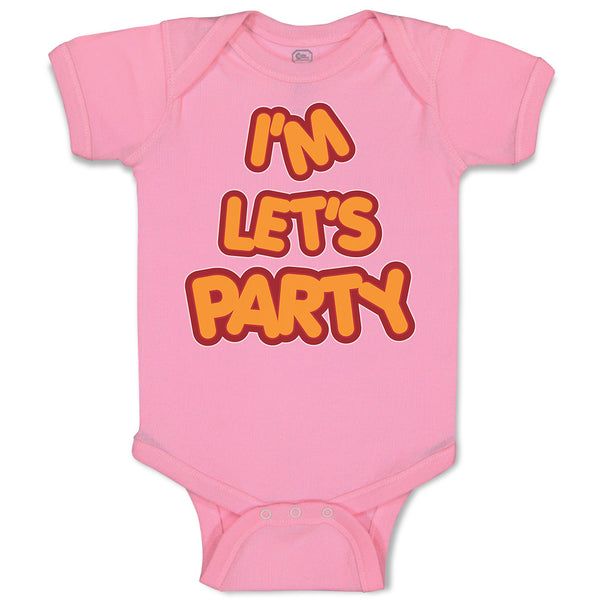 Baby Clothes I'M Let's Party Baby Bodysuits Boy & Girl Newborn Clothes Cotton