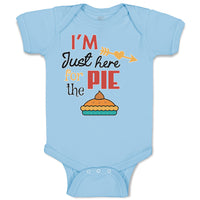 Baby Clothes I'M Just Here for The Pie Baby Bodysuits Boy & Girl Cotton