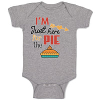 Baby Clothes I'M Just Here for The Pie Baby Bodysuits Boy & Girl Cotton