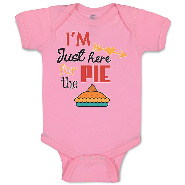 Baby Clothes I'M Just Here for The Pie Baby Bodysuits Boy & Girl Cotton