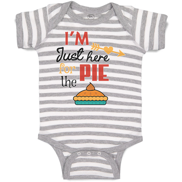 Baby Clothes I'M Just Here for The Pie Baby Bodysuits Boy & Girl Cotton