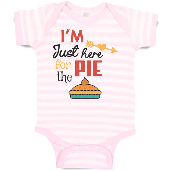 Baby Clothes I'M Just Here for The Pie Baby Bodysuits Boy & Girl Cotton