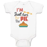 Baby Clothes I'M Just Here for The Pie Baby Bodysuits Boy & Girl Cotton