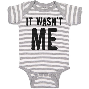 Baby Clothes It Wasn'T Me Baby Bodysuits Boy & Girl Newborn Clothes Cotton